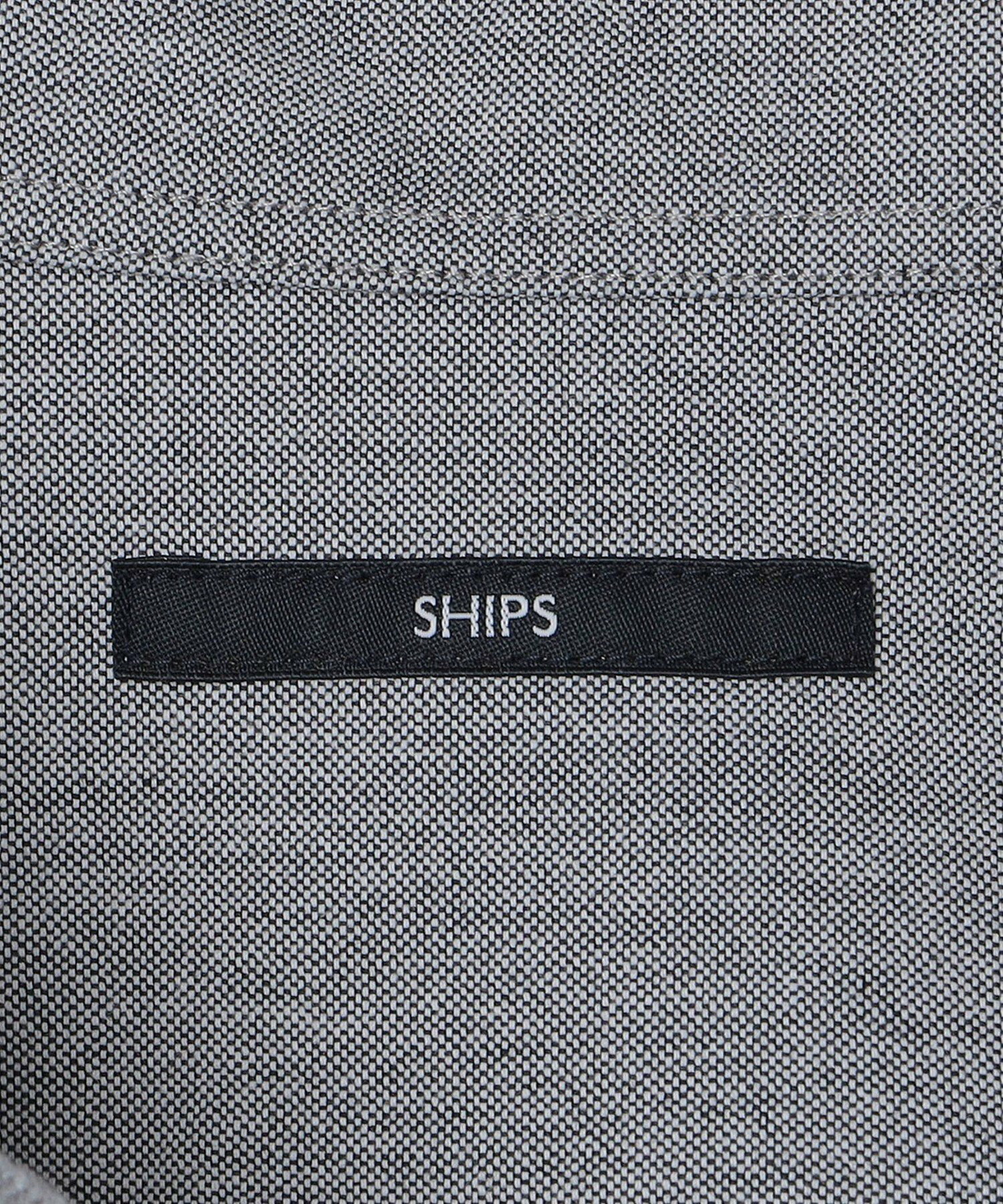 *SHIPS: 防シワ・吸水速乾 Drymix(R) ワンポイント ロゴ ボタンダウン シャツ